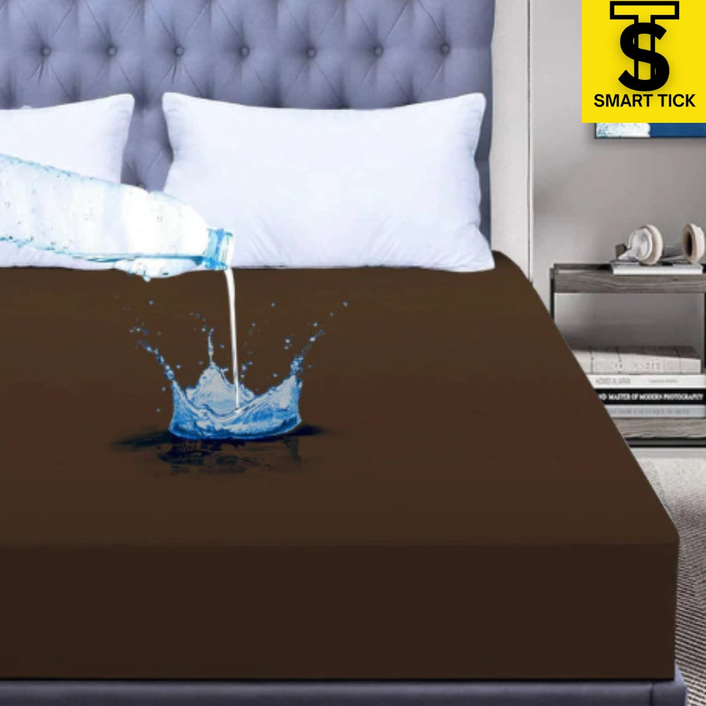 Waterproof Mattress Cover For Double Bed King Size Fitted Mattress Protector Anti Slip Bed Sheet