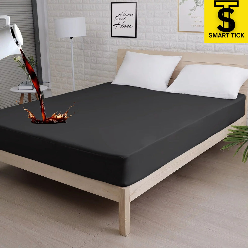 Waterproof Mattress Cover For Double Bed King Size Fitted Mattress Protector Anti Slip Bed Sheet