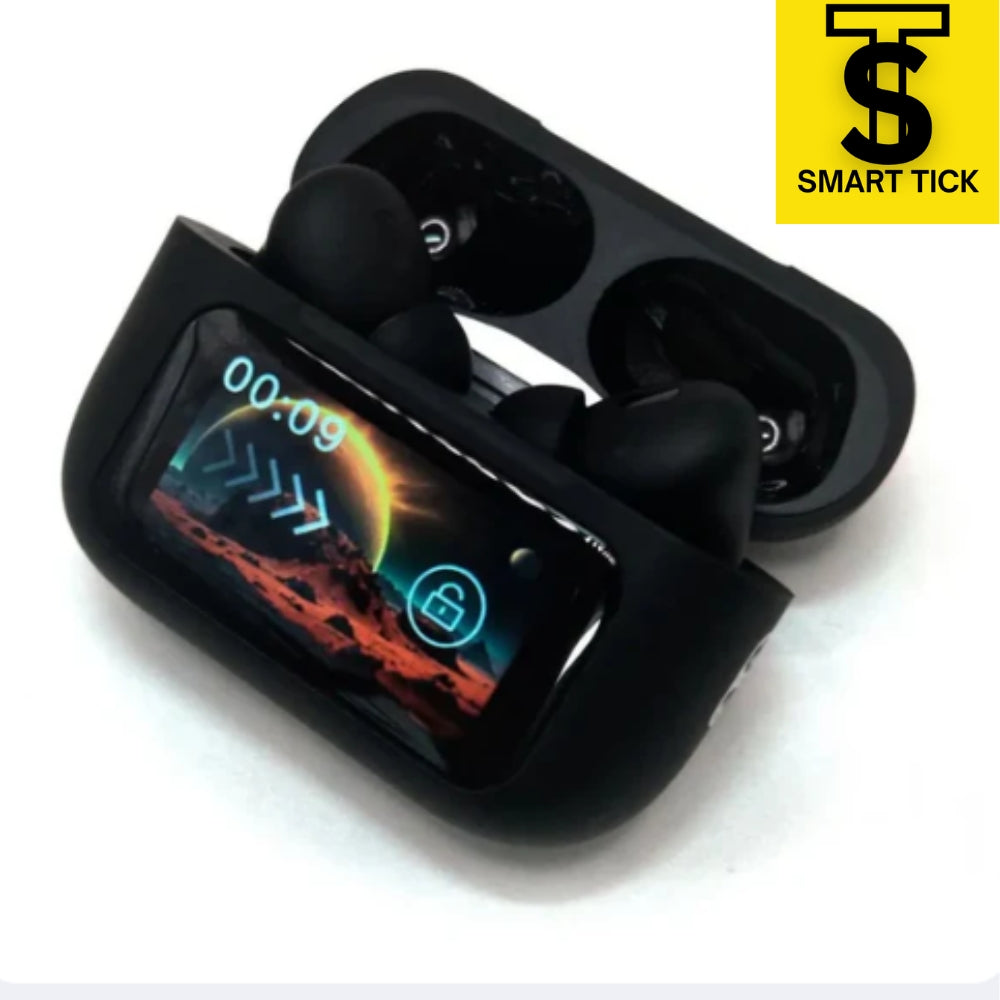 A9 Pro High Quality Sound, ENC Noise Reduction Wireless Airpods With Smart Touch Screen Control