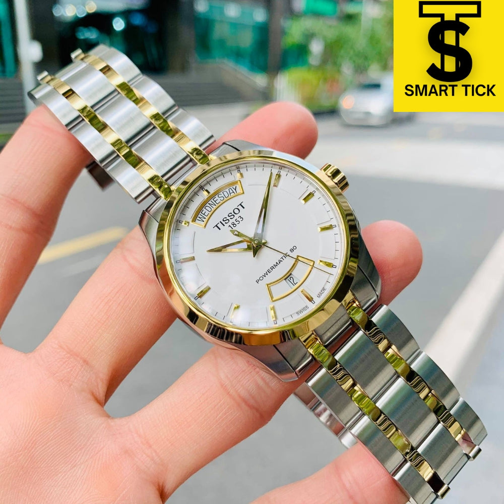 Tissot Couturier Silver Stainless-Steel Automatic Men's Watch