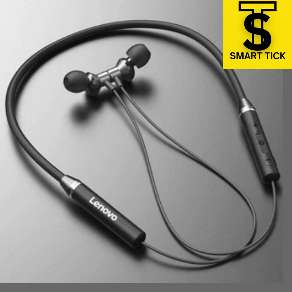 Lenovo HE05 Bluetooth 5.0 Wireless Earphones Magnetic Neckband, Waterproof, Stereo Headset with Mic