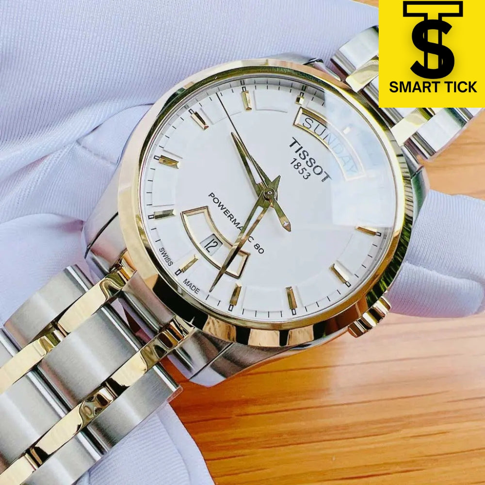 Tissot Couturier Silver Stainless-Steel Automatic Men's Watch