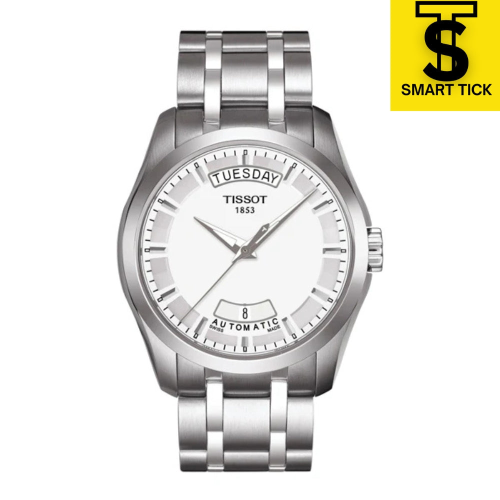 Tissot Couturier Silver Stainless-Steel Automatic Men's Watch