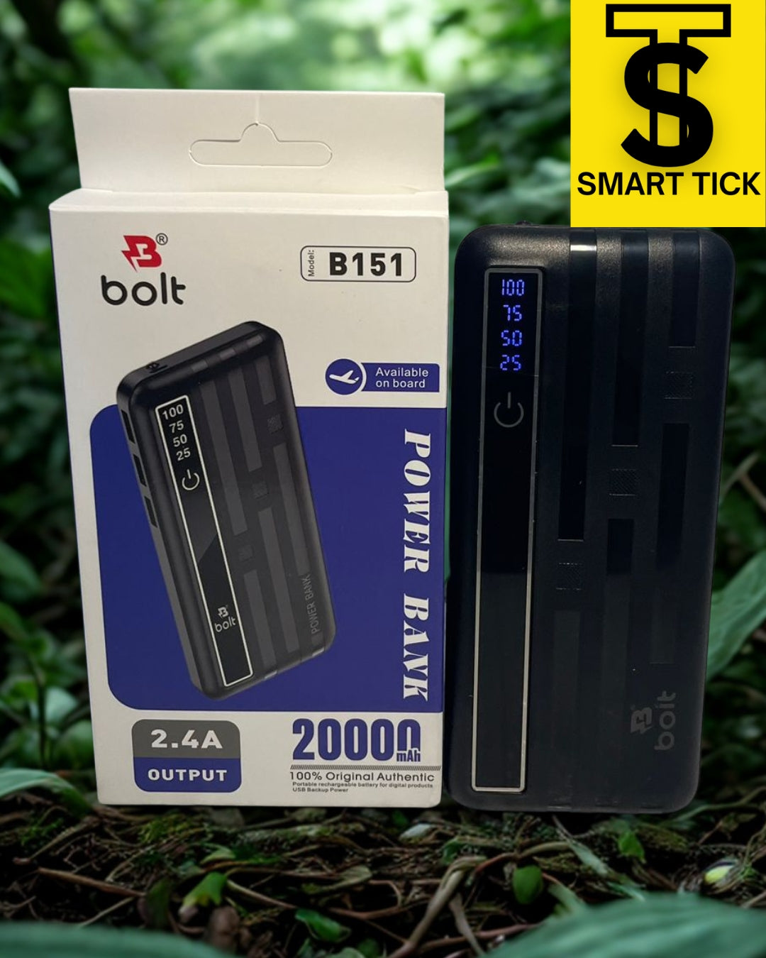 Bolt B151 Power Bank with a capacity of 20,000mAh