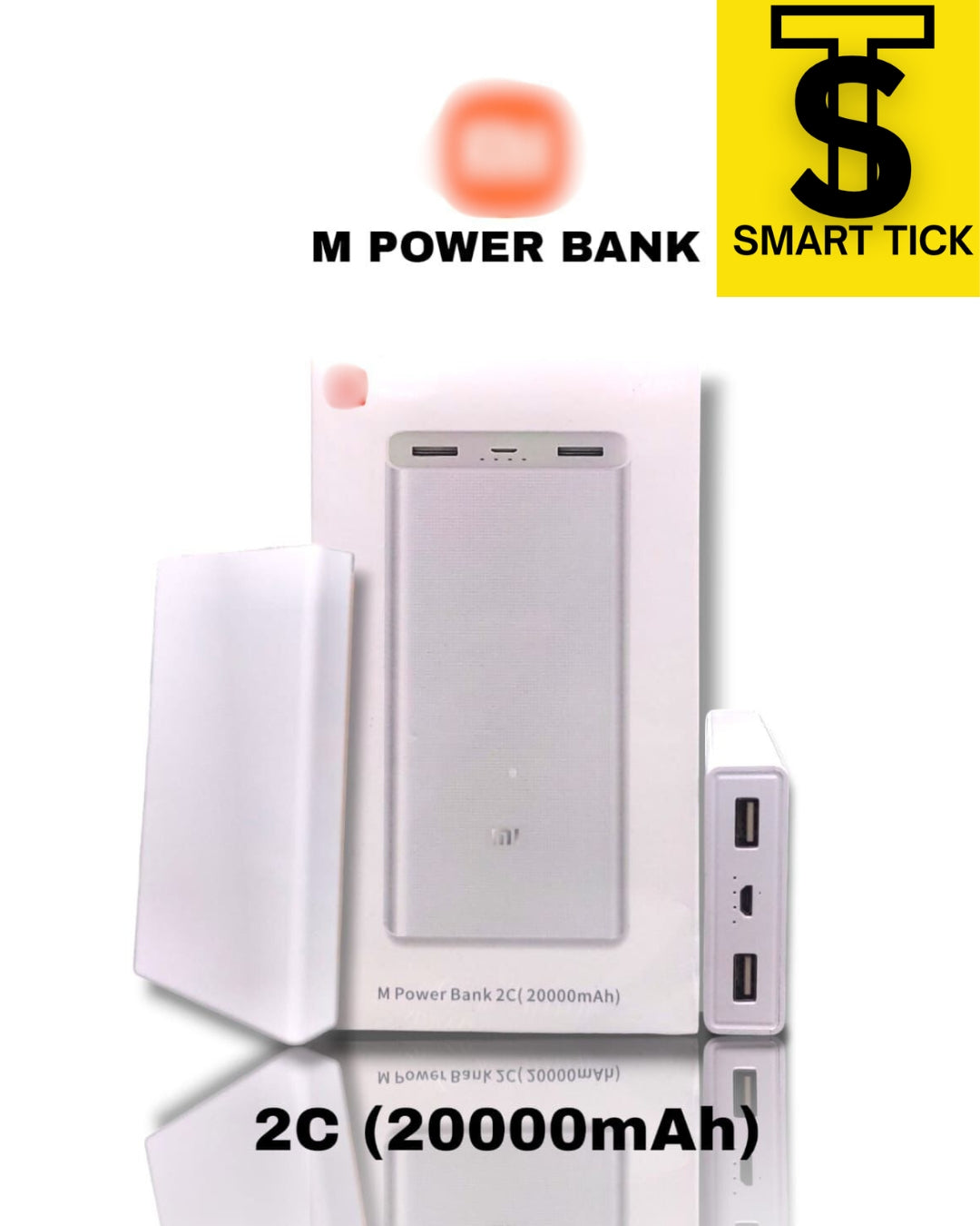 Xiaomi Mi Power Bank 2C with a 20000mAh capacity